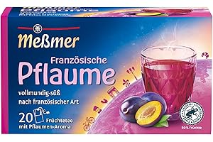 ‎MEßMER Meßmer Ländertee Französische Pflaume | Früchtetee mit Pflaumen-Aroma | vollmundig-süß | 20 Teebeutel