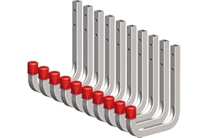 ‎SECOTEC Secotec 10 x Universalhaken verzinkt 80 x 120 mm Belastbarkeit 45 kg Werkzeughaken Wandhaken