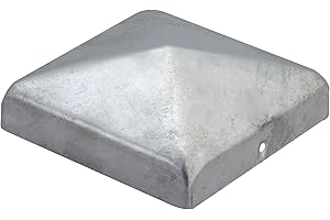 GAH-Alberts 216689 Copripalo per pali in legno, Acciaio, 100 x 100 mm / 1 pz