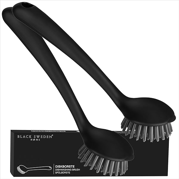 Set De 3 Brosses à Vaisselle Avec Ventouse – Colorées, Ergonomiques Pour Nettoyer Évier Et Comptoir