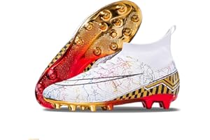 DASHANGYAN Calzado de fútbol para Hombres Calzado de fútbol para niños Calzado de fútbol para niños Calzado de fútbol para jóvenes Botas de fútbol para césped High Top Spikes Calzado atlético Profesional