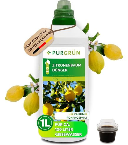 Purgrn Bio-Papaya-Dnger 1 Liter  Organische Rezeptur   Premium-Flssigdnger  NPK 4+1+7  Mit Algenextrakt & Vinasse  Extra  Kalium fr gesundes Wachstum  Ohne tierische Inhaltsstoffe : Amazon.de:  Garten