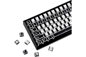 YMDK Retro-Tastenkappen, Manga-Thema, Anime, Comic, vollständiges Set, 141 Tasten, kreativ, interessant, hausgemachte, benutzerdefinierte Tastenkappen, PBT-Farbstoff, Sub-Cherry-Profil-Tastenkappen