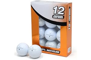 Second Chance Recycled Lake Golf Balls, 12 Pack - Grade A for Maxfli Golf Balls, Mixed