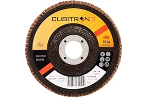 3M 3 M ™ Cubitron ™ II à lamelles 967 A, 125 mm, 22,23 mm, 60 +, plat, 10 pièces/carton