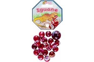 Kim'Play - 500824 - Jeu de Plein Air 6 à 12 ans- 20 Billes + 1 Calots - Iguane