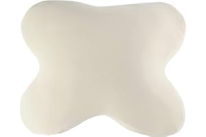 ‎EDDA LUX Edda Lux Bezug passend für ACAMAR Kissen, 55 x 47 cm, und für LUXAMEL Schlafkissen 56 x 48 cm, Softer Jersey Kissenbezug für Schmetterlingskissen, aus 100% Baumwolle, in Natur