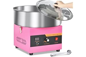 PALATALA Machine à Barbe à Papa, Cotton Candy Machine, Électrique Candy Floss Maker 1000w, pour Faire Bonbons Fête Anniversaire, Événements, Foires