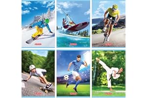 HERLITZ Zeszyt A5, 16 kartek w kratkę, Sport