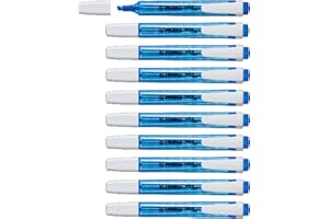 STABILO swing cool - Surligneur - Lot x 10 surligneurs fluo - Bleu