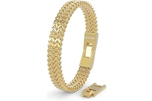 SERASAR | Bracciale da Uomo in Acciaio Inox Premium | Acciaio Chirurgico 316L | Impermeabile | Chiusura Sicura | Tre Colori | Scatola Portagioie Inclusa