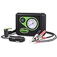 Slime 40061 Tire Inflator, Power Sport, Compact, Lightweight, Analog, Motorcycles, ATVs/UTVs and Cars, Includes LED Light and Twist Connect Hose, 12V and Alligator Clips, 12 min Inflation