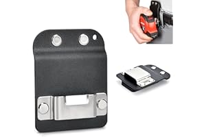 Vonavira Tape Measure Holder for Belt, Fits up to 2" Tool Belt, Durable Stainless Steel, Low-Profile Design, Multi-Tool Holder for Electricians, Carpenters, Plumbers