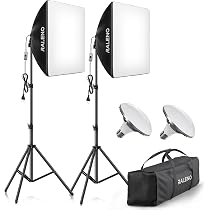 Softbox Octogonale LED 50cm Avec Support 150cm - Lumière Réglable 3000K-6500K - Pour Photo/Video/Streaming - 9