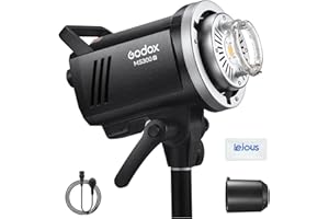 ‎GODOX Godox MS300-V Studio Lampa błyskowa z lampą COB LED do modelowania 5800K ± 200K, bezprzewodowy system X 2,4G, lampa do modelowania LED 300 W, oprawka Bowens na wesele, fotografia portretowa
