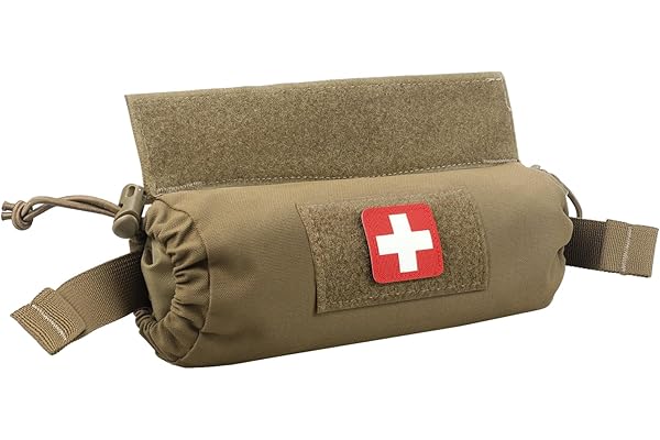 WYNEX Pochette de Secours Tactique Ifak Poche Molle de Premiers Secours Pochette de Survie Militaire Sac de Premiers Soins Molle Poche d'Urgence Médical Pochette de Vidange pour Gilet JPC CPC AVS