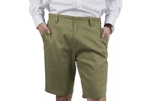 RE&X JEANS COUTURE RE&X Pantaloncini Chino Uomo Slim Fit Elegante per Ogni Occasione