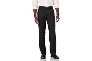 Amazon Essentials Pantalón de Vestir con Parte Delantera Plana con Cintura Expandible de Corte Clásico Hombre