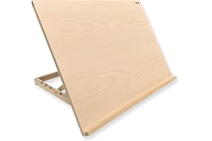 Premium Adjustable Table Top Art Easel/Desk Easel - by Zieler™. Ideal for Presentation, Painting, Crafting, Calligraphy, Sketching, Drawing & Planning - Made from Beechwood - 5 Different Angles (A2)