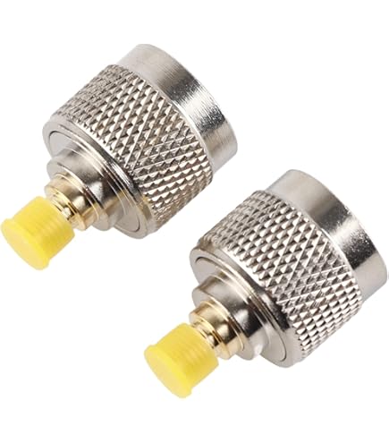 TUOLNK Lot De 2 Connecteurs Coaxiaux De Type N Mâle Vers Double 2 N Femelles Triple T Adaptateur Coaxial En Forme De T Répartiteur 3 Voies Pour Câble D'extension De Type T