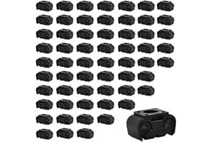 LZYDKH 60 Stück Bremsleitung Halter, Bremsschlauch Doppeltclip Bremsschläuche Clip Bremsschlaeuche Klemme Auto Bremsrohr Kunststoff für Befestigung Fahrzeugleitungen(Schwarz)