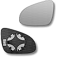 Less4spares Replacement Wing Mirror Glass Left Compatible with Toyota Yaris 2012-2020 CLIP-ON Passnager Near Side N/S Heated Convex