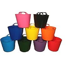 Pack Of 5-26/42/75 Litre Flexi Tubs - Multipurpose Flexible Coloured