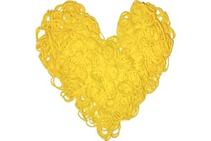 Yowamho 900 elastique Jaune avec 24 S-clips et 1 petit crochet, élastiques pour bracelets.