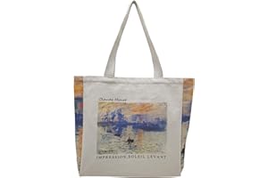 BROADREAM Borsa Shopper Donna, Tote Bag Tela, Shopper Borsa, Borsa Tela Donna, Shopper in Tela, Borsa Canvas Perfetto per Shopping, Scuola, Regali