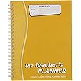 Educational Planning Books - The Teachers Planner Wirobound 2025-26 | A4 Teacher Planner & Academic Diary, Page-a-Day Teacher Notebook in 6 Periods per Day - Yellow (TP3-Y)