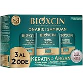 Bioxcin Keratin & Argan Onarıcı Bakım Şampuan 300 ml 3 Al 2 &Ouml;de - Yıpranmış Ve Hassas Sa&ccedil;lar