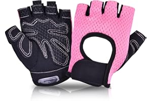 IvyLife Guanti Bici da Ciclismo Estivi Mezze Dita per Bicicletta Moto Arrampicata Montagna Corsa Sport Palestra Fitness Traspirante Antiurto Antiscivolo