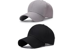 ASYBHYY Gorra de Béisbol de Pana para Mujer Hombre, 2 Pack Vintage Color Sólido Ajustable Trucker Sombrero Cap Casual Liso Hat para Viajes al Aire Libre