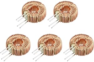 sourcing map Toroidal Inductancia Cobre Bobina Magnético Inductor 47uH 20A para DIY Circuito Placa Paquetes 5