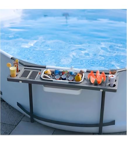 Schwimmender Getränkehalter Für Pool – Mit 5 Löchern, Schaumstoff, 39x39x13,5 Cm, Für Drinks Am Pool