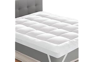 ECOBIZ Luxury 3/4 Mattress Topper with Strong Straps - 10CM Thick, Small Double Size