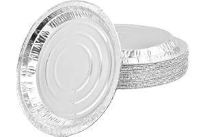 JOYAN 20 Stück Aluminiumschale, 9 Zoll Rund Formen Aluschalen für Backofen, Backform aus Aluminiumfolie für Kuchen, Torten, Brot, Grillen