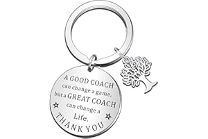 QMVMV Coach Thank You Gifts Keyring for Men Women FootBall Soccer Basketball Coach