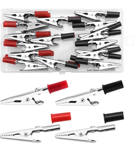 Ruimooto 10 Morsetti A Coccodrillo Flessibili, 1 Supporto Per - Foto 14