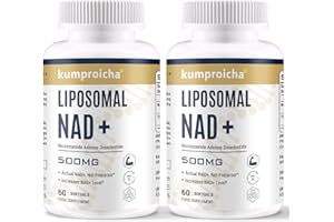 kumproicha NAD+ liposomiale 500mg con TMG 250mg softgels, integratore topico di NAD+ per la riparazione cellulare e il metabolismo energetico (2 PACK)