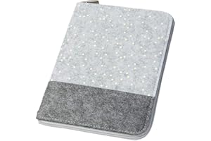 luxdag Mom's Organizer A5 mit Reißverschluss aus Filz (Farbe & Motiv wählbar) - Hülle für Mutterpass, U-Heft, Ultraschallbilder & Impfpass - Geschenk für werdende Mütter