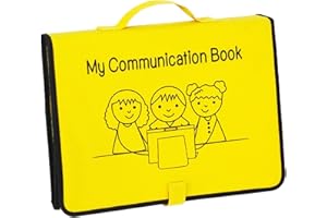 Boczif Visual Communication Book, Nonverbal Communication Board, Autism Language Vocabulary Learning Materials, Speech Articulation Therapy Cue Cards for Kids, Toddler Behavior Book for Home School