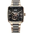 Titan Ceramic Fusion Skeleton Automatic Rich Black Dial Steel & Ceramic Strap Analog Watch for Men-90175KD03/NT90175KD03