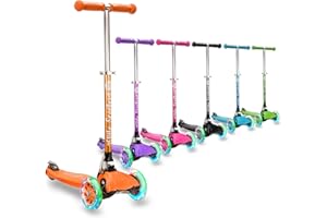3STYLESCOOTERS 3Style Scooters | RGS-1 Kids Scooter | LED Light Up Wheels | Adjustable & Foldable Design | 3-12 Years | Boys, Girls & Toddlers