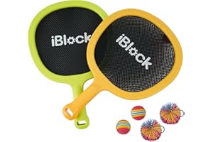‎SMARTWO Smartwo Badminton Schläger Set für Kinder Anfänger, leichte Tennisschläger, Pool Strand Outdoor Spiele für Mädchen Jungen, Kinder Ballspiele Draußen, inkl. 2 Schwammbälle 2 Stringbälle