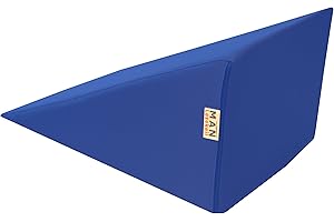 nudischer Lesekeil MAN170-45x30x Höhe 24 cm Bezug Farbe blau