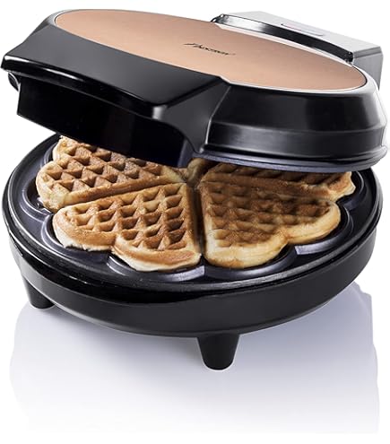 Gofrera Doble Bestron Gofrera En Forma De Corazu00f3n, En