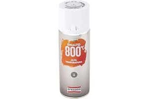 AREXONS SMALTO 100% ACRILICO ALTA TEMPERATURA (fino a 800 °C) 400 ml vernice Trasparente, bomboletta spray universale, resine di alta qualità essiccazione rapida
