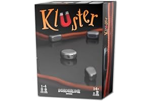 Borderline Editions – Kluster – Jeu d’adresse aimants – Pierres aimantées – Jeu d’ambiance à jouer en famille ou entre amis – De 1 à 4 joueurs