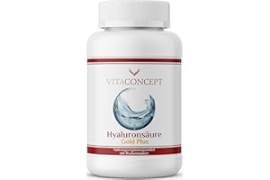‎VITACONCEPT PRAXIS FÜR ANTI-AGING-MEDIZIN Hyaluronsäure I 120 Kapslen I 400 mg pro Kapsel I hochdosiert I vegan I laborgeprüft I Hyaluron 500-700 kDa I VITACONCEPT®